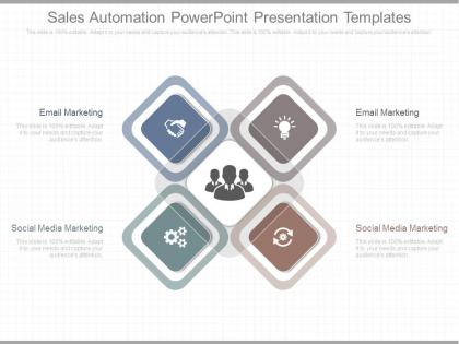 Different sales automation powerpoint presentation templates