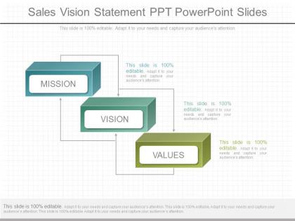 Different sales vision statement ppt powerpoint slides