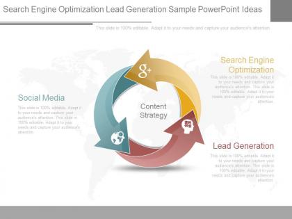Different search engine optimization lead generation sample powerpoint ideas