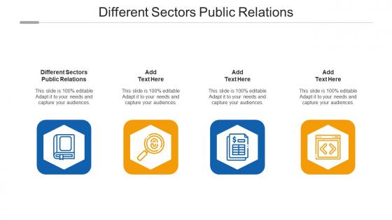 Different Sectors Public Relations Ppt Powerpoint Presentation Summary Graphics Design Cpb