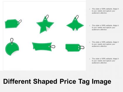 Different shaped price tag image