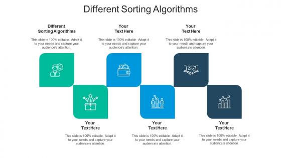 Different sorting algorithms ppt powerpoint presentation infographic template skills cpb