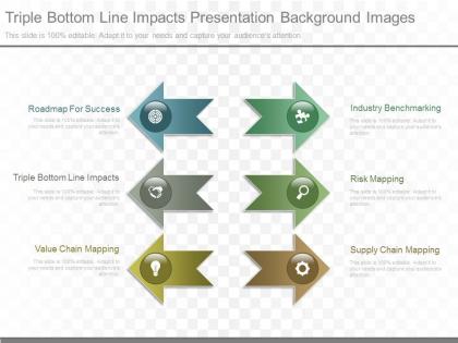 Different triple bottom line impacts presentation background images