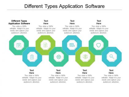 Different types application software ppt powerpoint presentation slides background image cpb