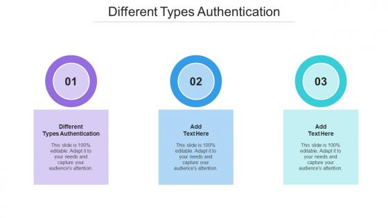 Different Types Authentication Ppt Powerpoint Presentation Portfolio Deck Cpb