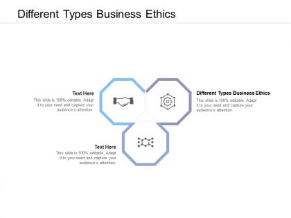 Different types business ethics ppt powerpoint presentation slides portrait cpb