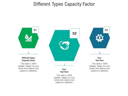 Different types capacity factor ppt powerpoint presentation infographic template slideshow cpb