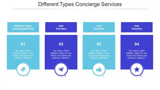 Different Types Concierge Services Ppt PowerPoint Presentation Infographic Cpb