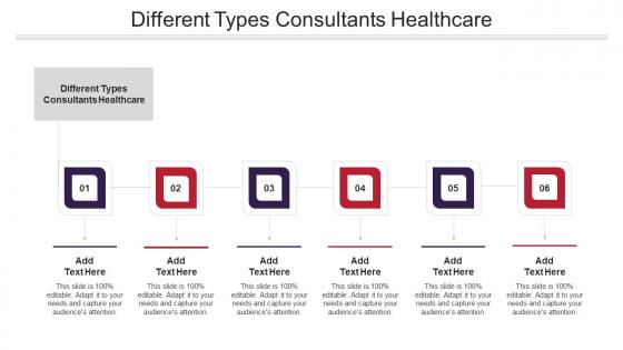 Different Types Consultants Healthcare Ppt Powerpoint Presentation Download Cpb