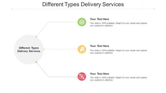 Different Types Delivery Services Ppt Powerpoint Presentation Model Aids Cpb
