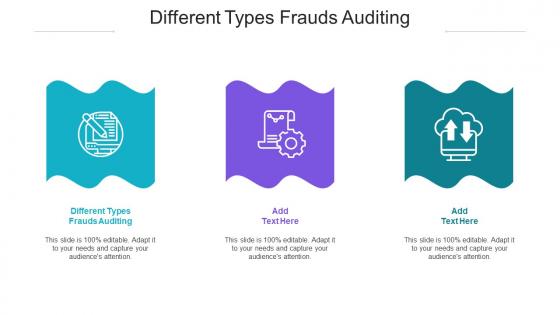 Different Types Frauds Auditing Ppt Powerpoint Presentation Ideas Demonstration Cpb