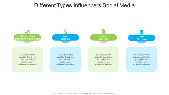 Different Types Influencers Social Media In Powerpoint And Google Slides Cpb