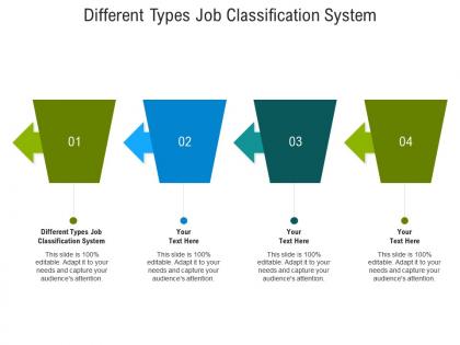 Different types job classification system ppt powerpoint presentation infographic template demonstration cpb