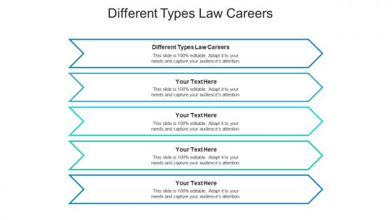 Different types law careers ppt powerpoint presentation professional design ideas cpb