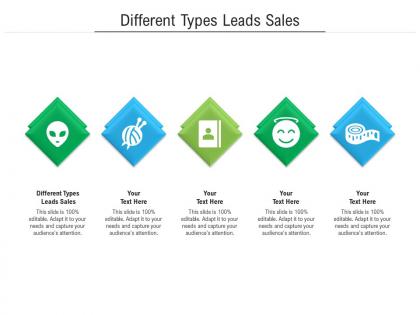 Different types leads sales ppt powerpoint presentation infographic template objects cpb