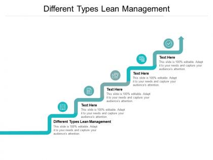 Different types lean management ppt powerpoint presentation portfolio guide cpb