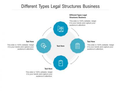Different types legal structures business ppt powerpoint presentation outline tips cpb