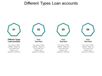 Different types loan accounts ppt powerpoint presentation file design templates cpb