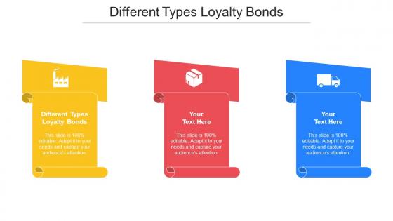 Different Types Loyalty Bonds Ppt Powerpoint Presentation Professional Slide Cpb