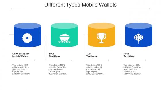 Different Types Mobile Wallets Ppt Powerpoint Presentation Portfolio Slide Cpb