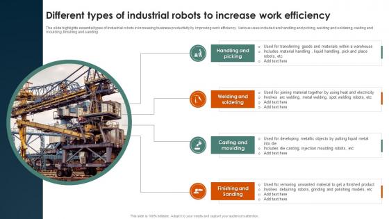 Different Types Of Industrial Robots To Increase Work Efficiency