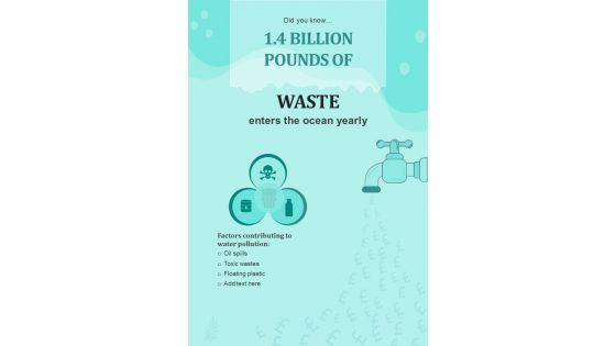 Different Types Of Waste Impacting Ocean Water Quality