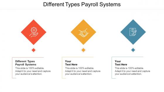 Different types payroll systems ppt powerpoint presentation icon model cpb