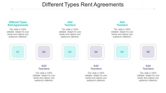 Different Types Rent Agreements Ppt Powerpoint Presentation Icon Graphics Cpb