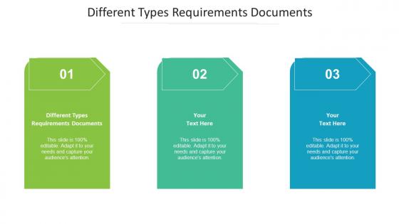 Different Types Requirements Documents Ppt Powerpoint Presentation Show Influencers Cpb