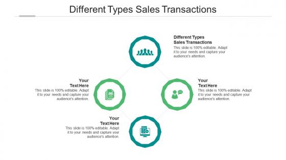 Different types sales transactions ppt powerpoint presentation professional visuals cpb