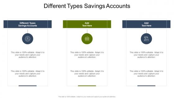 Different Types Savings Accounts In Powerpoint And Google Slides Cpb