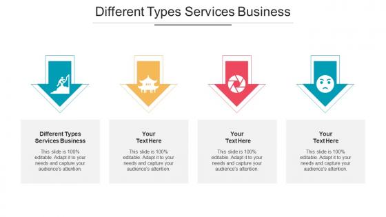 Different Types Services Business Ppt Powerpoint Presentation Ideas Gallery Cpb