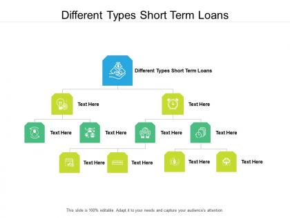 Different types short term loans ppt powerpoint presentation file designs download cpb