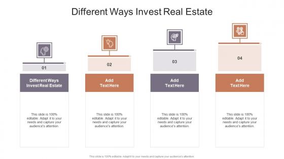 Different Ways Invest Real Estate In Powerpoint And Google Slides Cpb