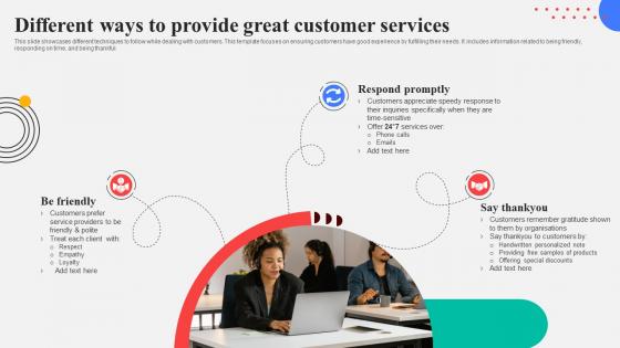 Different Ways To Provide Great Customer Services Response Plan For Increasing Customer