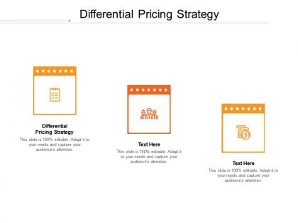 Differential pricing strategy ppt powerpoint presentation slides design inspiration cpb