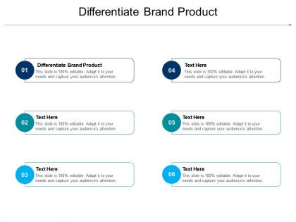 Differentiate brand product ppt powerpoint presentation gallery background cpb