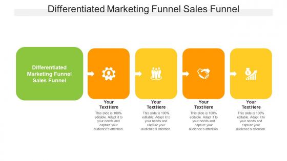 Differentiated marketing funnel sales funnel ppt powerpoint presentation visual aids cpb