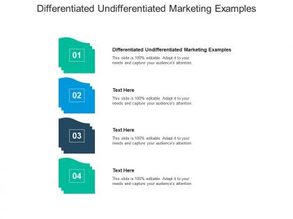 Differentiated undifferentiated marketing examples ppt powerpoint presentation professional background images cpb
