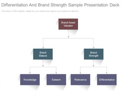 Differentiation and brand strength sample presentation deck