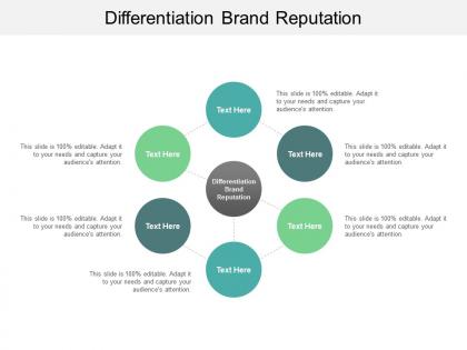 Differentiation brand reputation ppt powerpoint presentation show infographic cpb