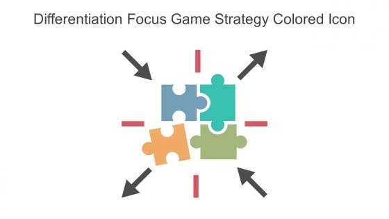 Differentiation Focus Game Strategy Colored Icon In Powerpoint Pptx Png And Editable Eps Format