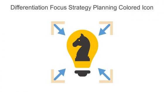 Differentiation Focus Strategy Planning Colored Icon In Powerpoint Pptx Png And Editable Eps Format