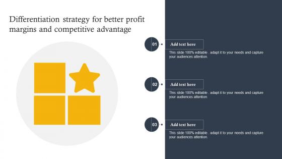 Differentiation Strategy For Better Profit Margins And Competitive Advantage
