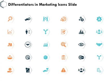 Differentiators in marketing icons slide direction k26 ppt powerpoint presentation example