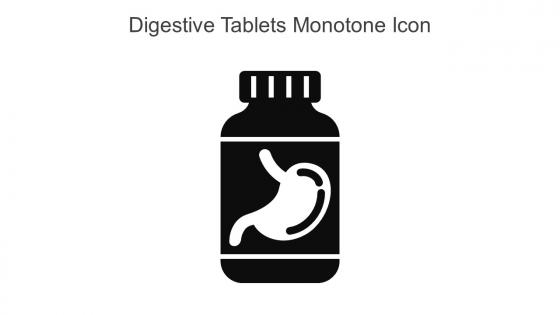 Digestive Tablets Monotone Icon In Powerpoint Pptx Png And Editable Eps Format