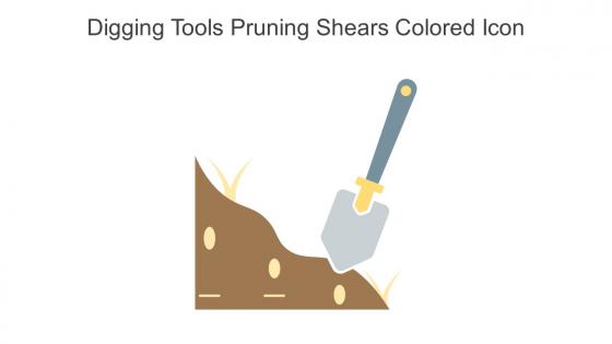 Digging Tools Pruning Shears Colored Icon In Powerpoint Pptx Png And Editable Eps Format