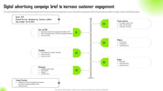 Digital Advertising Campaign Brief To Increase Customer Engagement