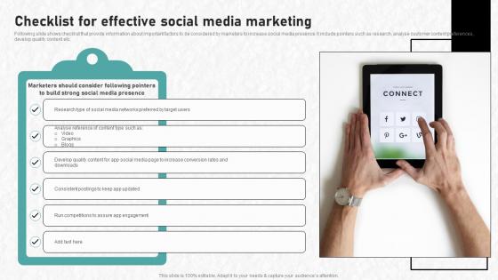 Digital Advertising To Increase Checklist For Effective Social Media Marketing