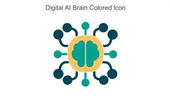 Digital Ai Brain Colored Icon In Powerpoint Pptx Png And Editable Eps Format